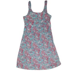 Columbia Women's PFG Omni-Freeze Cooling Sun‎ Dress Tropical Print Sleeveless S